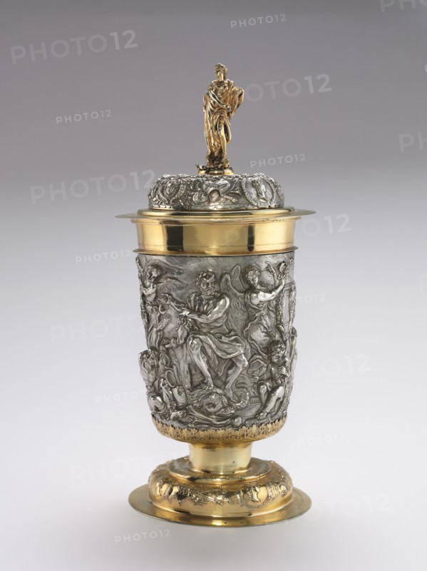 Covered Cup, 1688. Johann Andreas Thelot (German, 1655-1734). Silver and gilt silver; overall: 40 cm (15 3/4 in.).