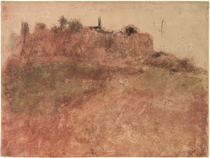 Estérel Village, c. 1890. Edgar Degas (French, 1834-1917). Monotype; sheet: 29.9 x 39.9 cm (11 3/4 x 15 11/16 in.); image: 29.9 x 39.9 cm (11 3/4 x 15 11/16 in.).
