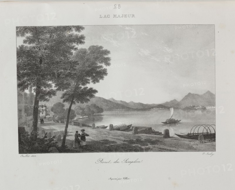 Voyage en Italie en 1822, 1833. Jean-Baptiste Isabey (French, 1767-1855). Lithograph