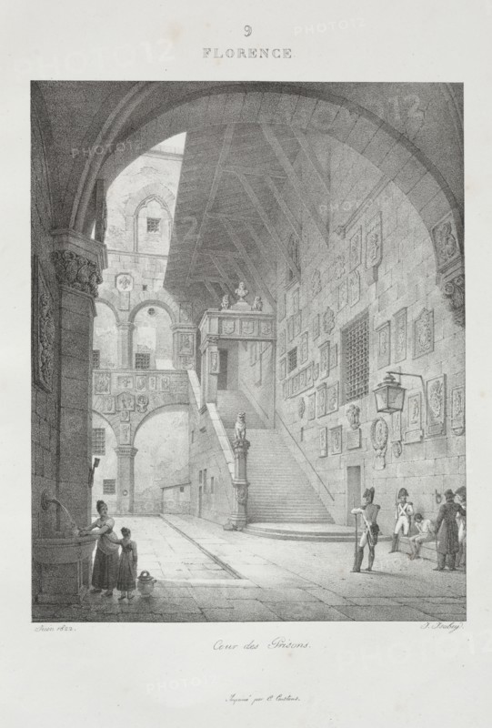 Voyage en Italie en 1822, 1833. Jean-Baptiste Isabey (French, 1767-1855). Lithograph