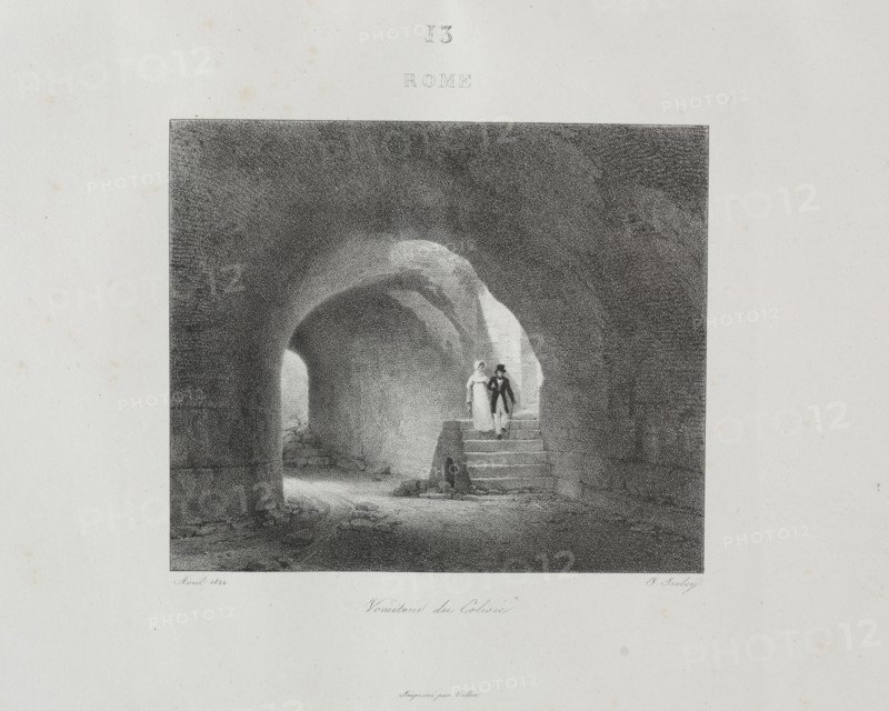 Voyage en Italie en 1822, 1833. Jean-Baptiste Isabey (French, 1767-1855). Lithograph