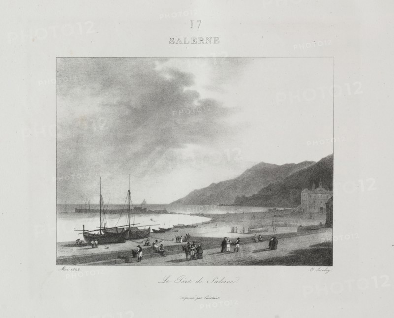 Voyage en Italie en 1822, 1833. Jean-Baptiste Isabey (French, 1767-1855). Lithograph