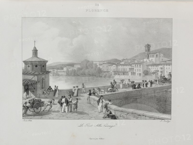 Voyage en Italie en 1822, 1833. Jean-Baptiste Isabey (French, 1767-1855). Lithograph