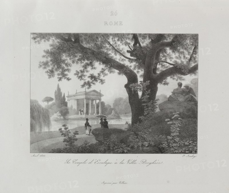 Voyage en Italie en 1822, 1833. Jean-Baptiste Isabey (French, 1767-1855). Lithograph