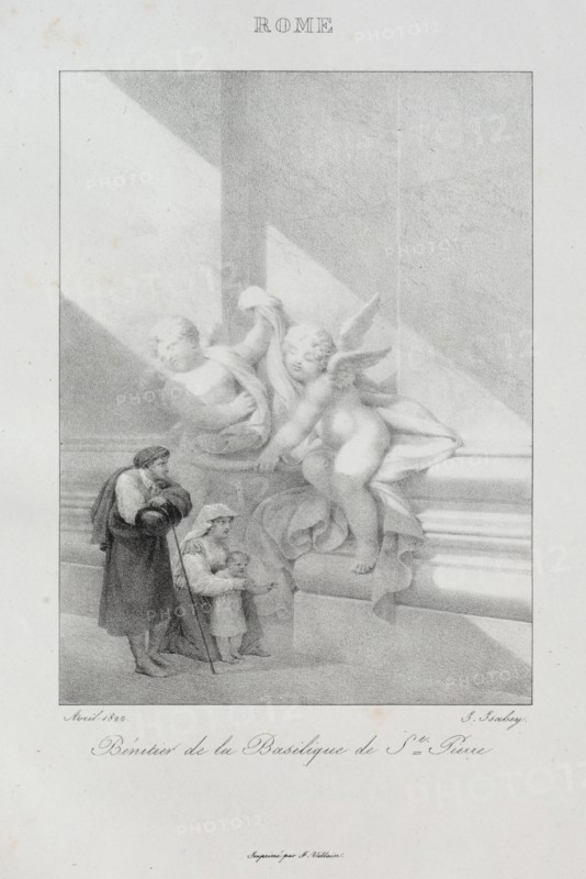 Voyage en Italie en 1822, 1833. Jean-Baptiste Isabey (French, 1767-1855). Lithograph