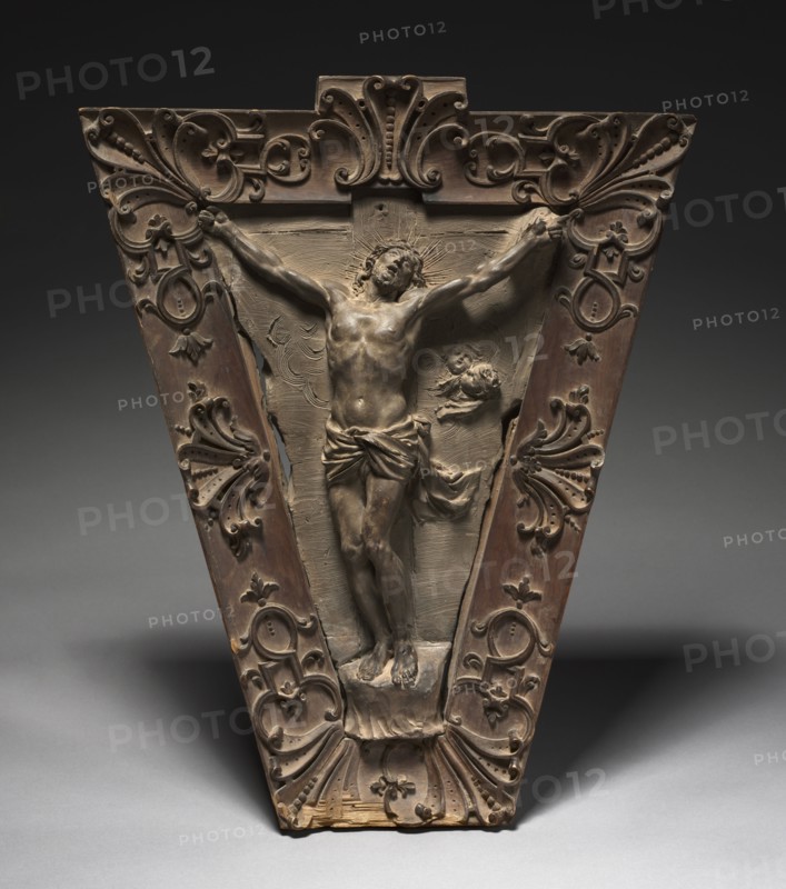 Crucifixion, c. 1680. (Southern?) France, 17th century. Terracotta; overall: 38.8 x 26.1 cm (15 1/4 x 10 1/4 in.).