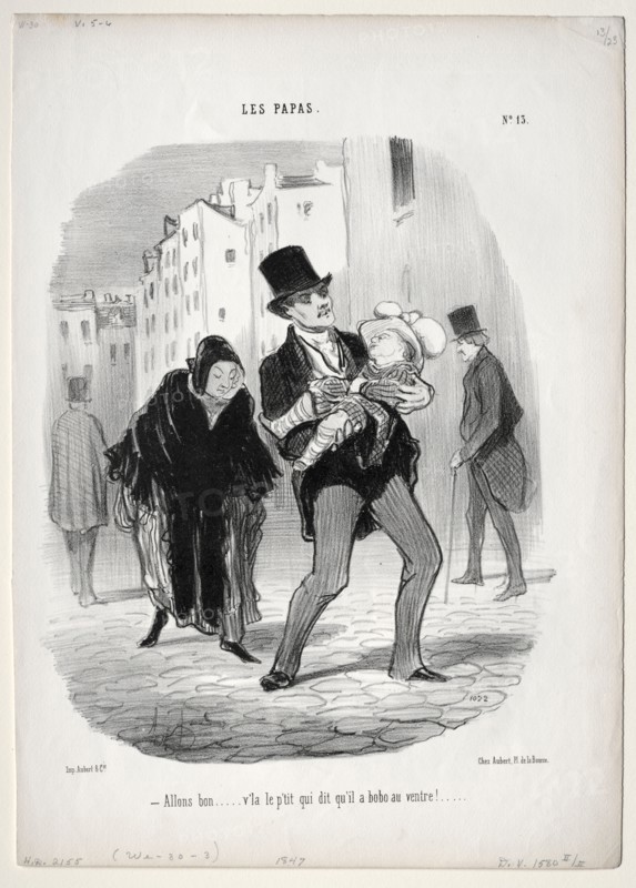 Fathers, plate 13: Come along, dear..., 1847. Honoré Daumier (French, 1808-1879). Lithograph; sheet: 35.8 x 25.4 cm (14 1/8 x 10 in.)