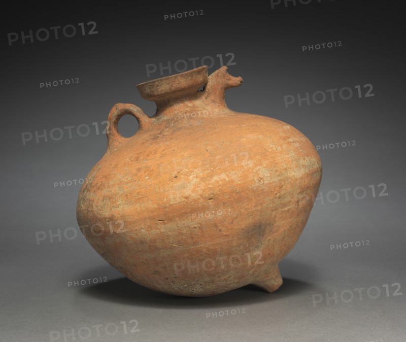 Rhyton, c. 1000-800 BC. Iran, Amlash, 11th-9th century BC. Terracotta; overall: 18.2 x 19.1 cm (7 3/16 x 7 1/2 in.).