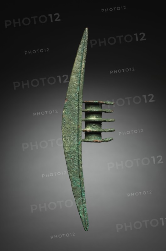 Halberd, c. 1000 BC. Iran, Amlash, 11th century BC. Bronze; overall: 33.5 x 4.2 x 9.8 cm (13 3/16 x 1 5/8 x 3 7/8 in.).