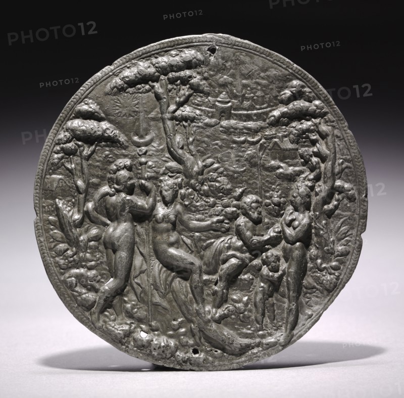 Judgment of Paris, c. 1560-1568. Hans Jamnitzer (German, 1538-1603). Lead; diameter: 13 cm (5 1/8 in.).