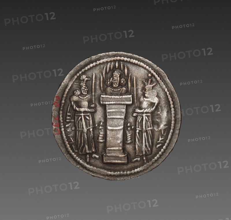 Drachma: Bust of Hormizd II (reverse), 303-309. Sasanian, Iran, reign of Hormizd II, 4th century. Silver; diameter: 2.6 x 0.1 cm (1 x 1/16 in.).