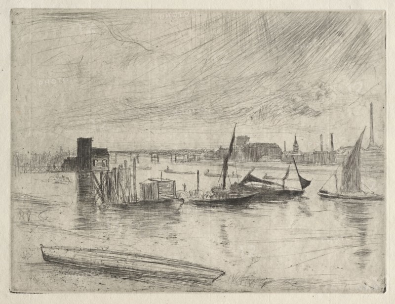 Early Morning Battersea, 1861. James McNeill Whistler (American, 1834-1903). Etching; sheet: 17.8 x 14 cm (7 x 5 1/2 in.); platemark: 14.9 x 11.3 cm (5 7/8 x 4 7/16 in.).
