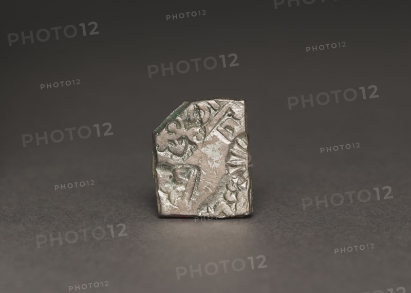 Punch-Marked Coin, 400-300 BC. India, Rajasthan, Maurya Period (322-185 BC). Silver; overall: 1.4 x 1.2 cm (9/16 x 1/2 in.).