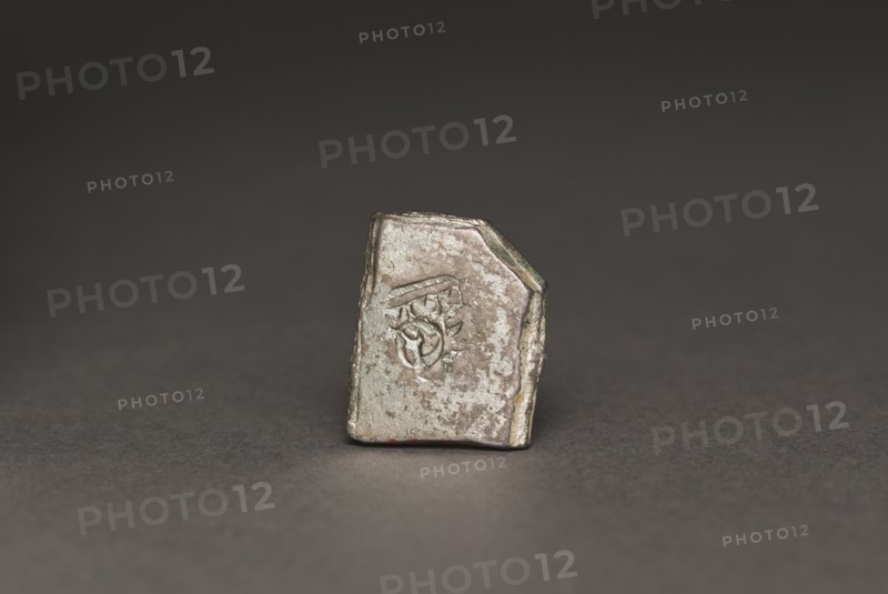 Punch-Marked Coin, 400-300 BC. India, Rajasthan, Maurya Period (322-185 BC). Silver; overall: 1.4 x 1.2 cm (9/16 x 1/2 in.).