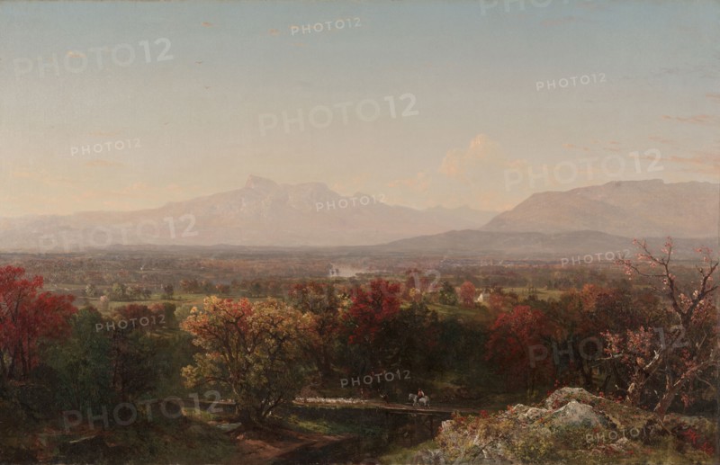 An October Day in the White Mountains, 1854. John Frederick Kensett (American, 1816-1872). Oil on canvas; framed: 107.6 x 152.1 x 12.7 cm (42 3/8 x 59 7/8 x 5 in.); unframed: 79.8 x 123.5 cm (31 7/16 x 48 5/8 in.).