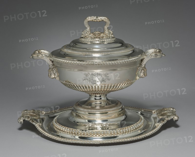 Covered Tureen and Stand , 1812. Paul Storr (British, 1771-1844). Silver; overall: 35.2 x 43.2 cm (13 7/8 x 17 in.).