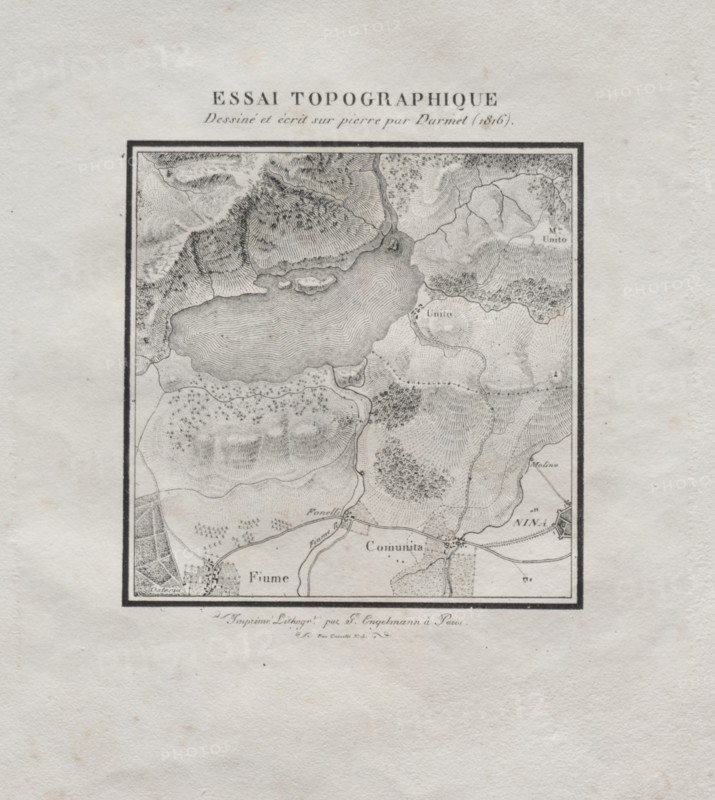 Receuil d'essais lithographiques:  Essai topographique, 1816. Darmet (French). Lithograph; overall: 31 x 24.2 cm (12 3/16 x 9 1/2 in.).