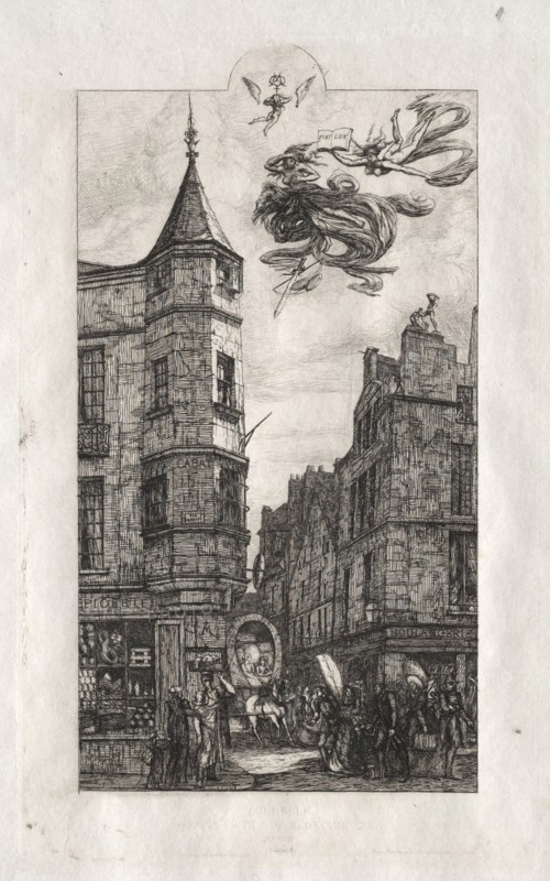 Etchings of Paris:  Tourelle, rue de l'Ecole de Médicine, 1861. Charles Meryon (French, 1821-1868). Etching