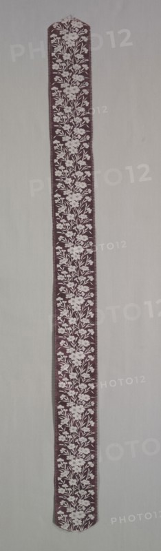 Ribbon, c. 1890s. France, Late 19th Century. Silk, damask weave; overall: 117.5 x 9.8 cm (46 1/4 x 3 7/8 in.).
