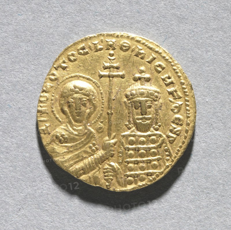 Nomisma with Nicephorus II Phocas (reverse), 963-969. Byzantium, 10th century. Gold; overall: 2 cm (13/16 in.).