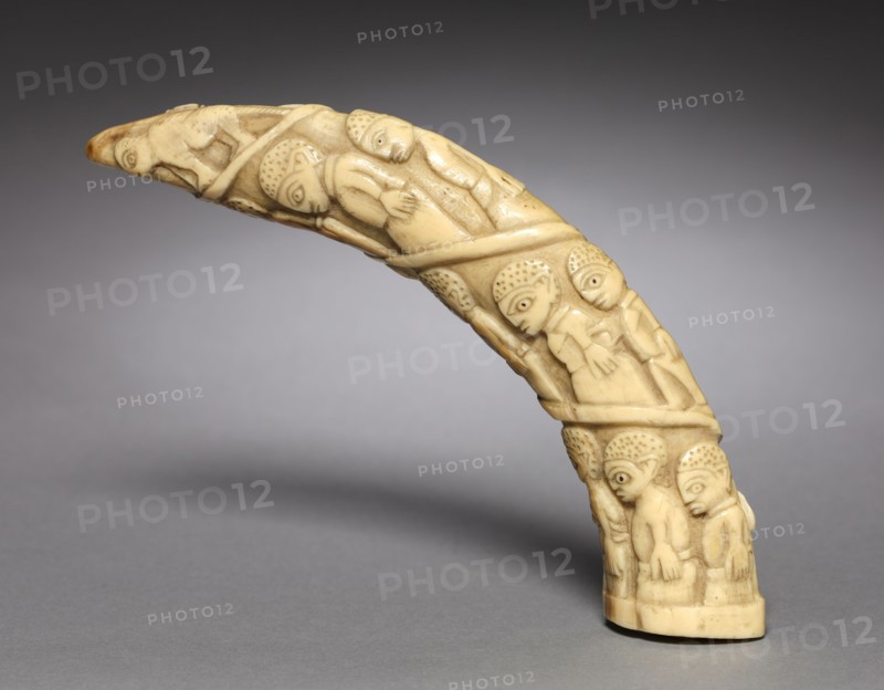 Carving, c. 1900. Central Africa, Democratic Republic of the Congo, Kongo, early 20th century. Ivory; overall: 17.8 cm (7 in.)