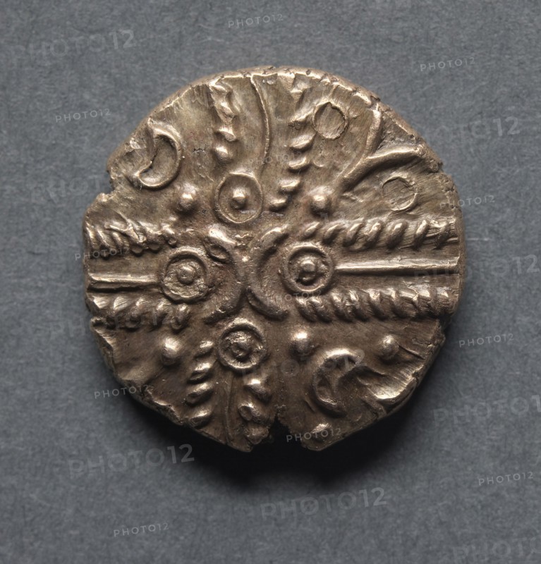 Tasciovanus Stater (obverse), 20 B.C. - 10 A.D.. England (Ancient Britain), 1st century B.C.-1st century A.D.. Gold