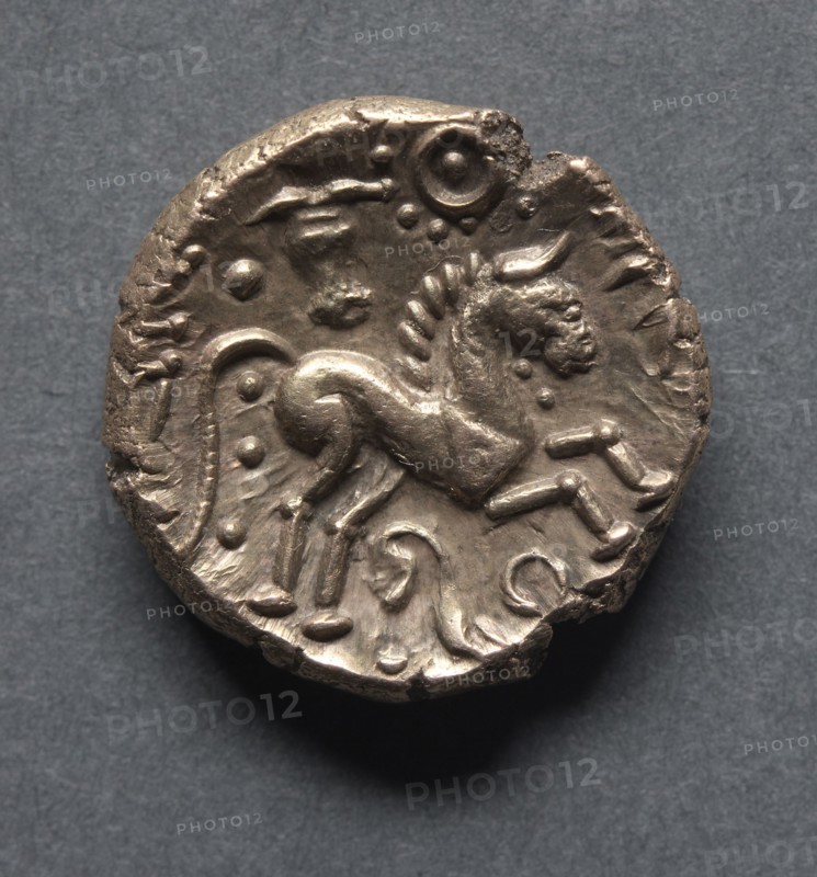 Tasciovanus Stater (reverse), 20 B.C. - 10 A.D.. England (Ancient Britain), 1st century B.C.-1st century A.D.. Gold
