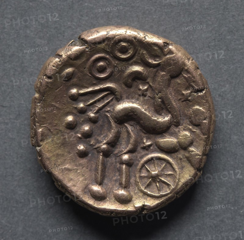 Bodvoc Stater of the Dobunni (reverse), c. 40 B.C.. England (Ancient Britain), 1st century B.C.. Gold