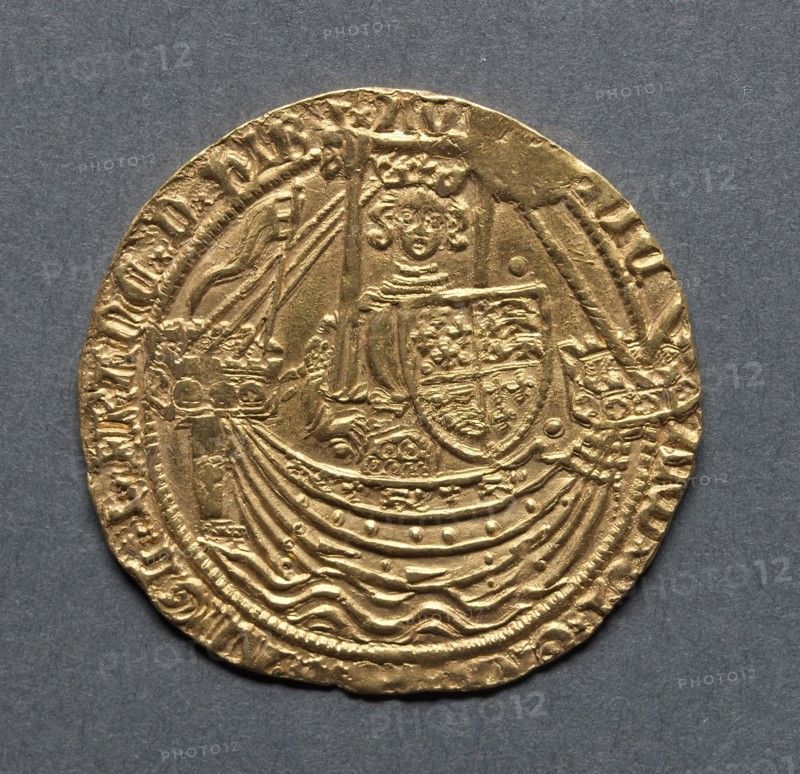 Noble (obverse), 1377-1399. England, Richard II, 1377-1399. Gold