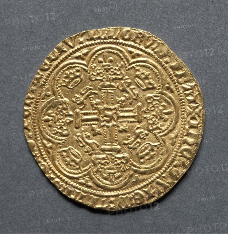 Noble (reverse), 1399-1412. England, Henry IV, 1399-1413. Gold