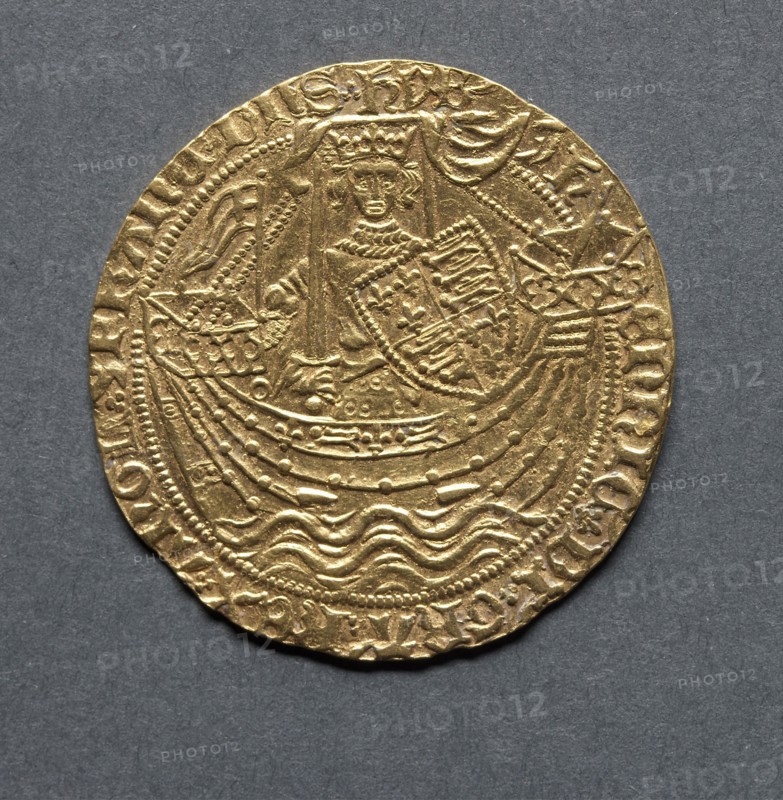 Noble, 1422-1461. England, Henry VI, 1422-1461 (restored 1470-1471). Gold