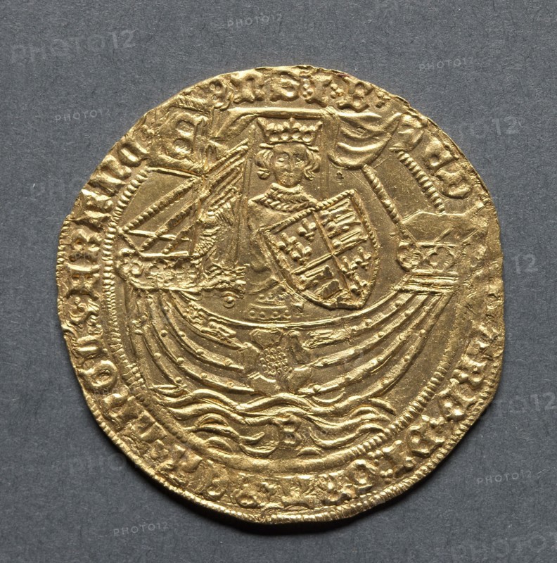 Ryal (obverse), 1464/5-1470. England, Edward IV (first reign 1461-1470, second reign 1471-1483). Gold
