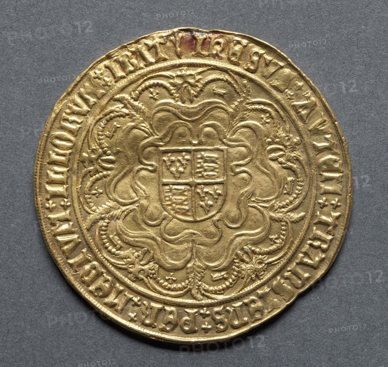 Sovereign (reverse), 1526-1544. England, Henry VIII, 1509-1547. Gold