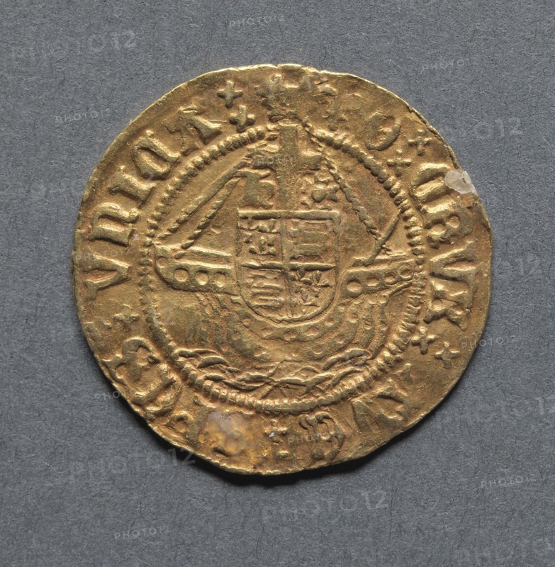 Half Angel (reverse), 1526-1544. England, Henry VIII, 1509-1547. Gold