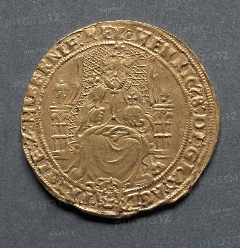 Half Sovereign (obverse), 1544-1547. England, Henry VIII, 1509-1547. Gold