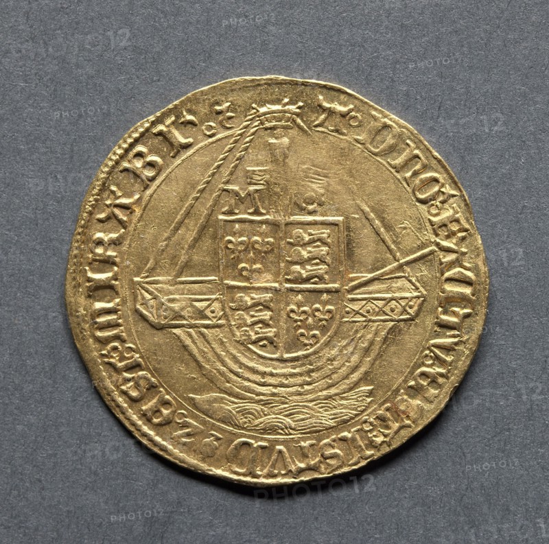 Angel (reverse), 1553-1554. England, Mary, 1553-1554. Gold