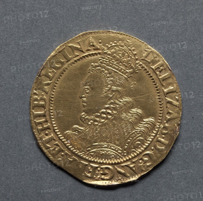 Half Pound, 1601. England, Elizabeth I, 1558-1603. Gold