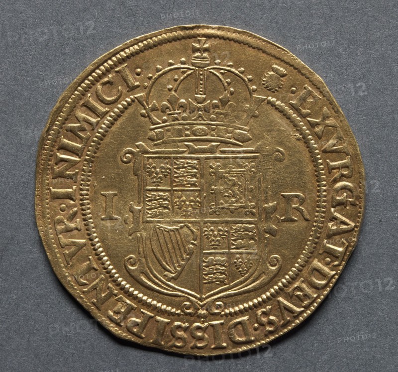 Sovereign (reverse), 1603-1604. England, James I, 1603-1625. Gold