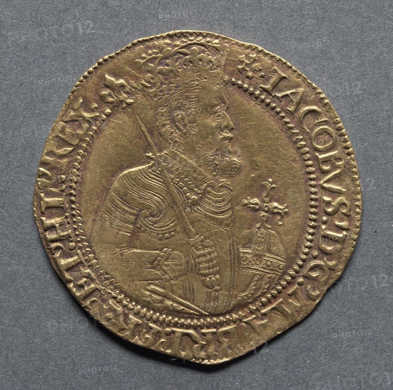 Unite (obverse), 1613-1615. England, James I, 1603-1625. Gold