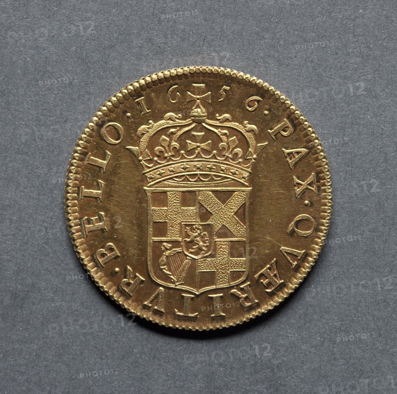 Broad [pattern] (reverse), 1656. England, Oliver Cromwell, Lord Protector, 1653-1658. Gold