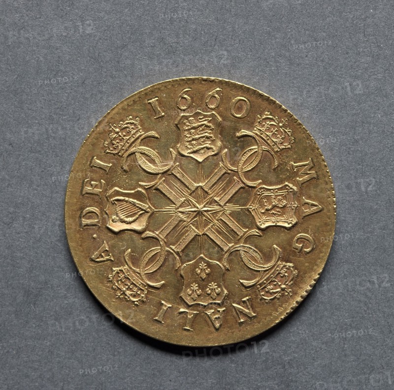Broad [pattern] (reverse), 1660. Thomas Simon (British). Gold