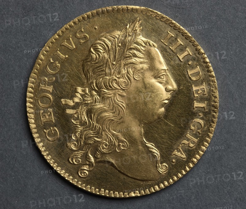 Two Guineas [pattern] (obverse), 1773. John Sigismund Tanner (British, 1775). Gold