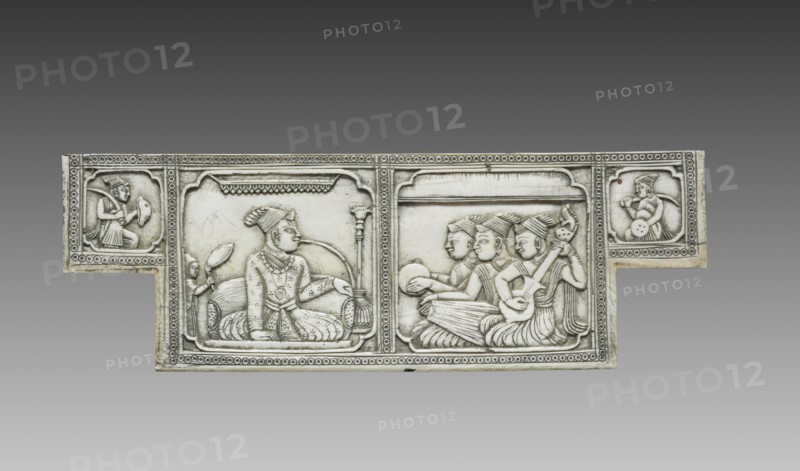 Panel from a Box, c. 18th Century. India, North East Deccan, Visakhapatnam district, Mughal Dynasty (1526-1756). Ivory; overall: 29.8 x 9.4 cm (11 3/4 x 3 11/16 in.).