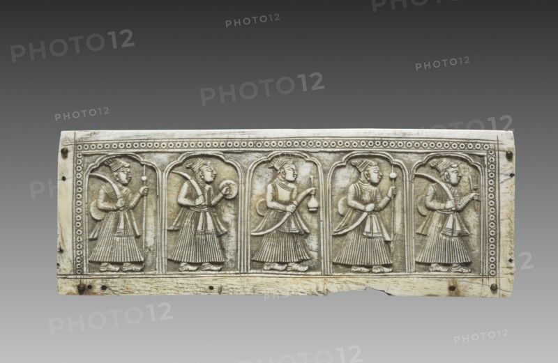 Panel from a Box, c. 1700. India, North East Deccan, Visakhapatnam, Mughal Dynasty (1526-1756). Ivory; overall: 21.4 x 8 cm (8 7/16 x 3 1/8 in.).