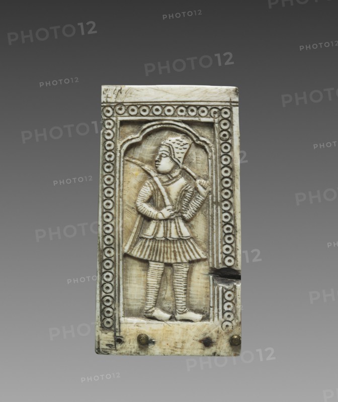 Panel from a Box, c. 1700. India, North East Deccan, Visakhapatnam district, Mughal Dynasty (1526-1756). Ivory; overall: 7.8 x 4.2 cm (3 1/16 x 1 5/8 in.).