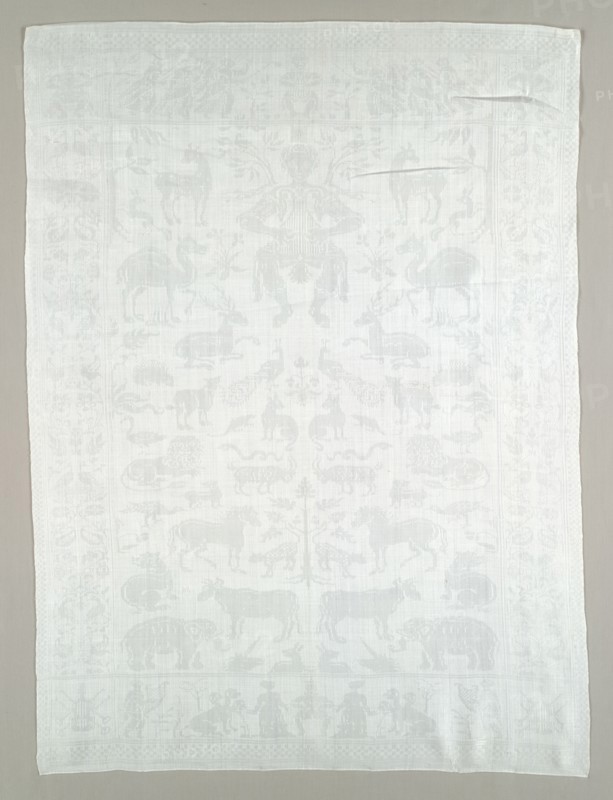 Napkin, c. 1675. Flanders, 17th century. Damask: linen; overall: 96 x 70.8 cm (37 13/16 x 27 7/8 in.).
