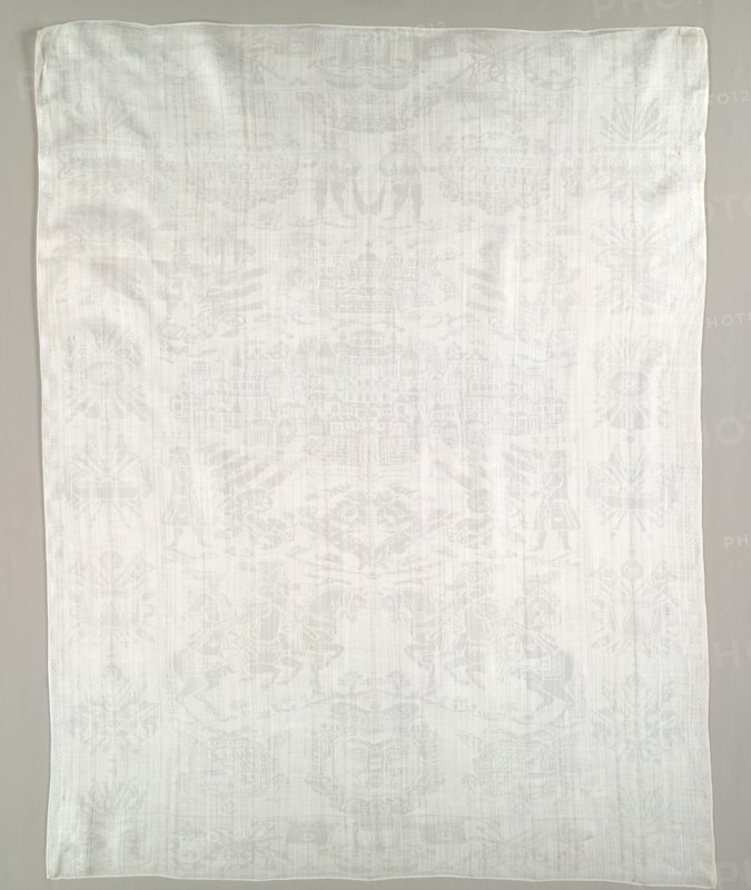 Napkin, c. 1675. Flanders, 17th century. Damask: linen; overall: 111.8 x 89 cm (44 x 35 1/16 in.)