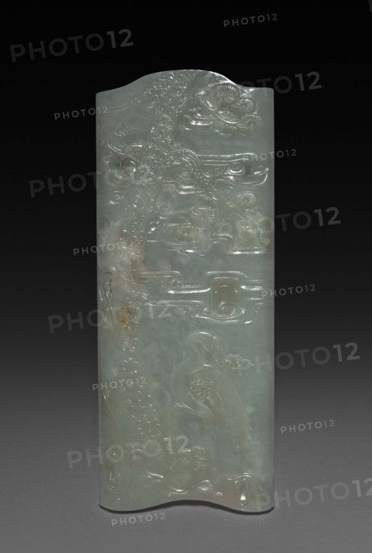 Wrist Rest, 1736-1795. China, Qing dynasty (1644-1912), Qianlong reign (1735-1795). Jade; overall: 16.2 cm (6 3/8 in.).