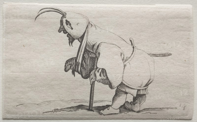 Cripple with a Hood. Jacques Callot (French, 1592-1635). Etching