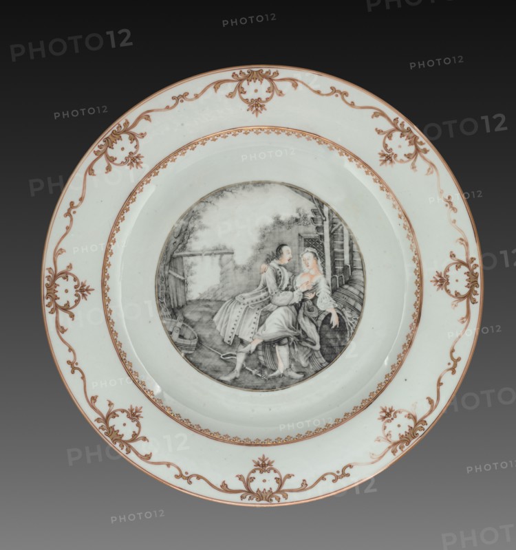 Charger, c. 1750. China, Chinese Export, 18th century. Porcelain; diameter: 36.3 cm (14 5/16 in.).